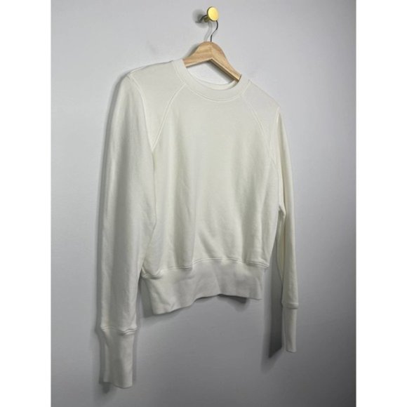 ATM French Terry Garment Dye Vintage Raglan Sweater Women's White Size: XS NWOT - Picture 4 of 9